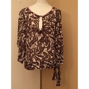 BCBGMaxAzria Sheer Top